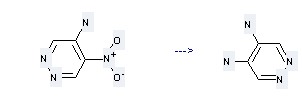  4,5-Pyridazinediamine can be obtained by 5-Amino-4-nitropyridazine